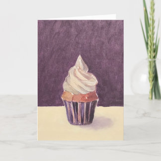 Cupcake En Carte Violette