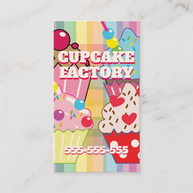 CUPCAKE FACTORY BUSINESS CARD (Front)