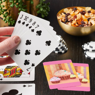 Cupcake Fantasy Colourful Sweet Treats Playing Cards