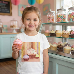 Cupcake Fantasy Colourful Sweet Treats  T-Shirt