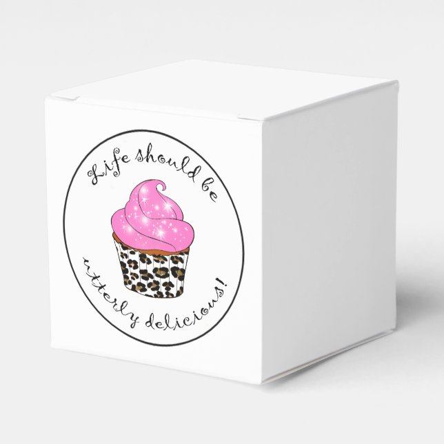 Cupcake Favor Box (Front Side)