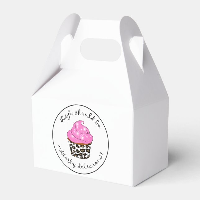 Cupcake Favor Box (Front Side)