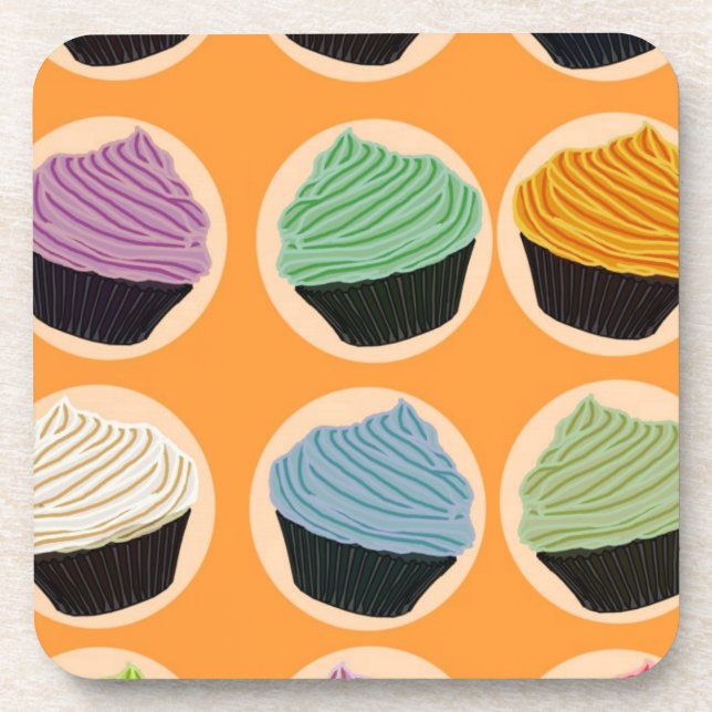 Cupcake Flavours Coaster (Front)