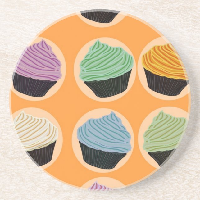 Cupcake Flavours Coaster (Front)
