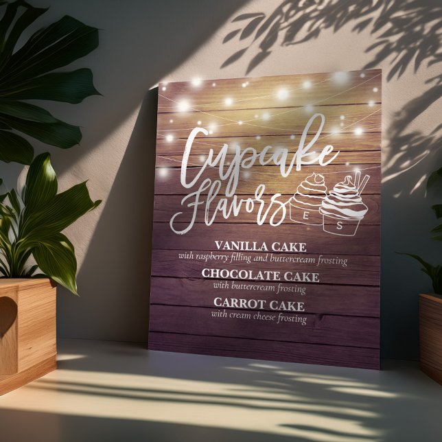 Cupcake Flavours Wedding sign Couple Mason Jar Woo (Creator Uploaded)