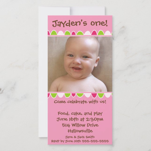 Cupcake Fringe Greeting Card 02 (Front)