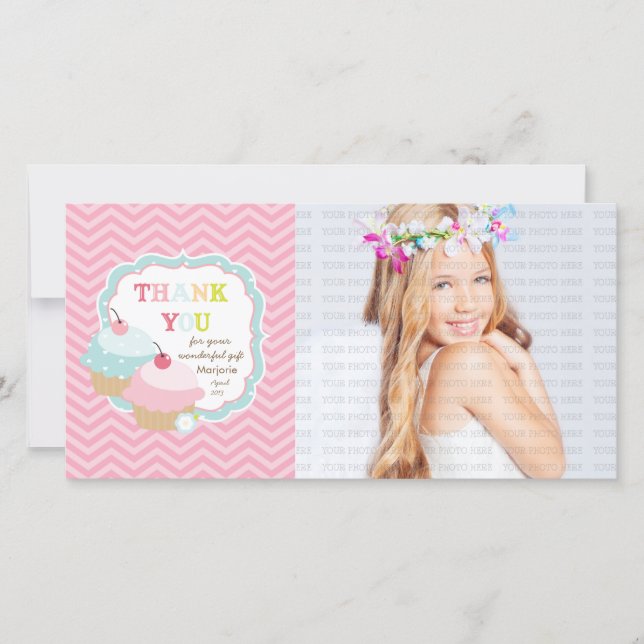 Cupcake Fun Colourful Thank you (Front)