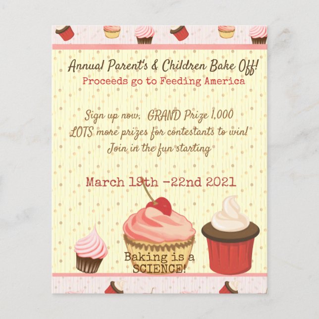 Cupcake Fun Flyer (Front)