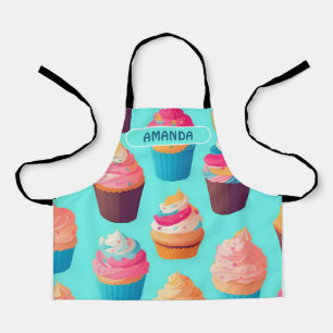 Cupcake Geometric Colourful Personalized Pattern Apron