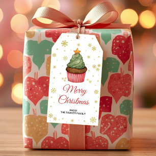 Cupcake Gift Tags   Holiday Party Favour Tag
