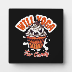 Cupcake Halloween idea for Moms Yoga Plaque