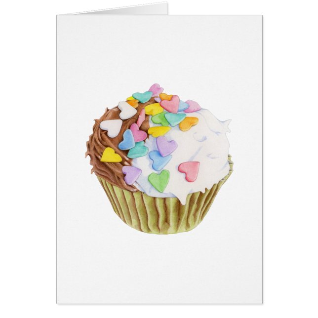 Cupcake Hearts Card (Front)