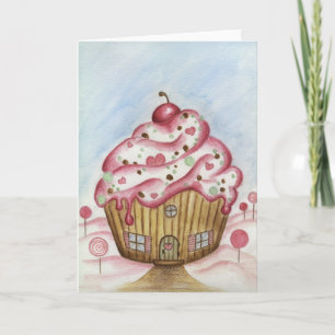 Cupcake House Christmas Card