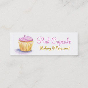 Cupcake Illustration Skinny Business Cards