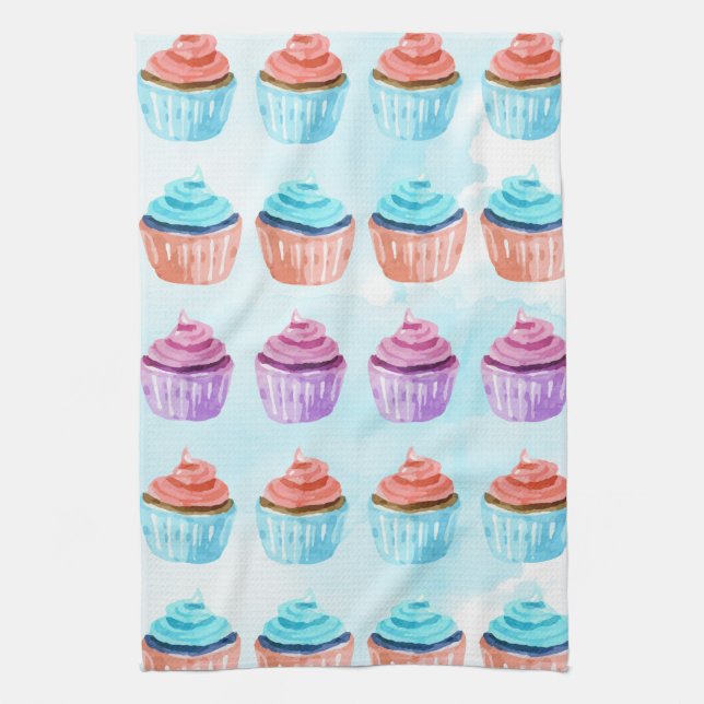 Cupcake Kitchen Towel (Vertical)