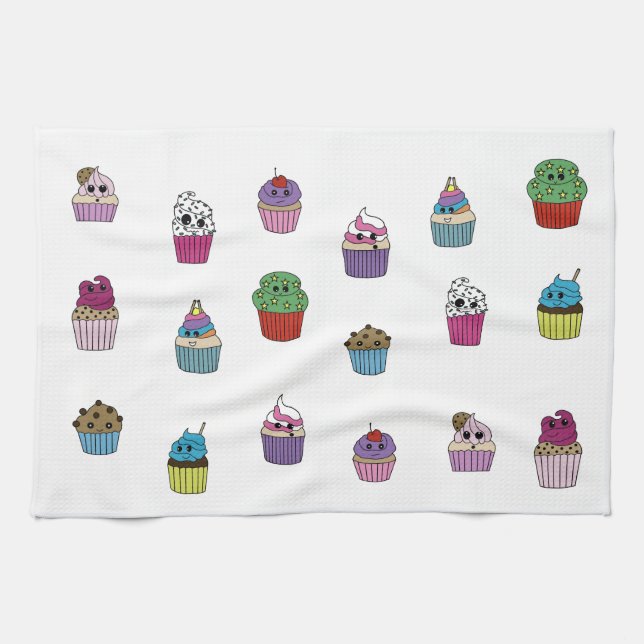 Cupcake kitchen towel (Horizontal)