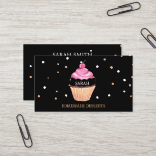 Cupcake Logo Bakery Chef,cute Business Card