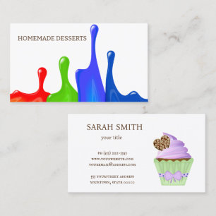 Cupcake Logo boulangerie Chef, Carte de visite mig