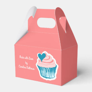 Cupcake Love custom text favour box
