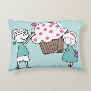 Cupcake Love Decorative Pillow