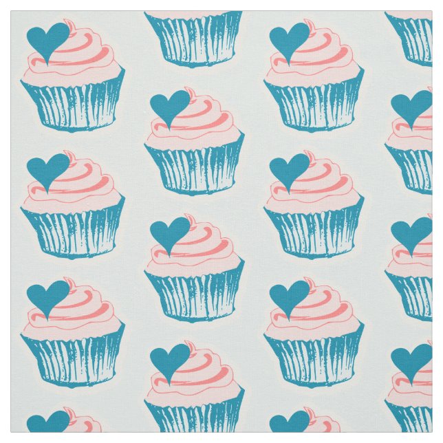Cupcake Love fabric (Swatch)