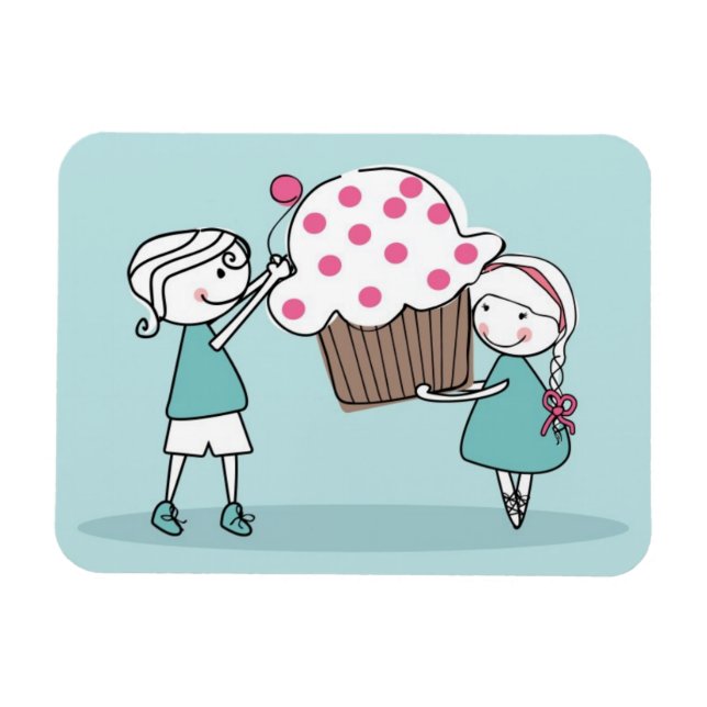 Cupcake Love Magnet (Horizontal)