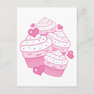 cupcake love postcard