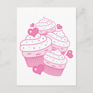 cupcake love postcard