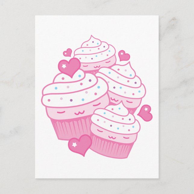 cupcake love postcard (Front)