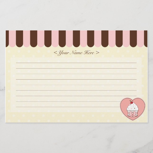 Cupcake Love Stationery (Front)