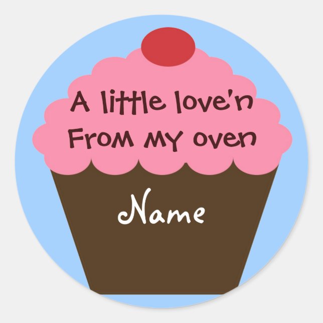 Cupcake Love Sticker (Front)