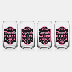 Cupcake Master Baker Can Glass