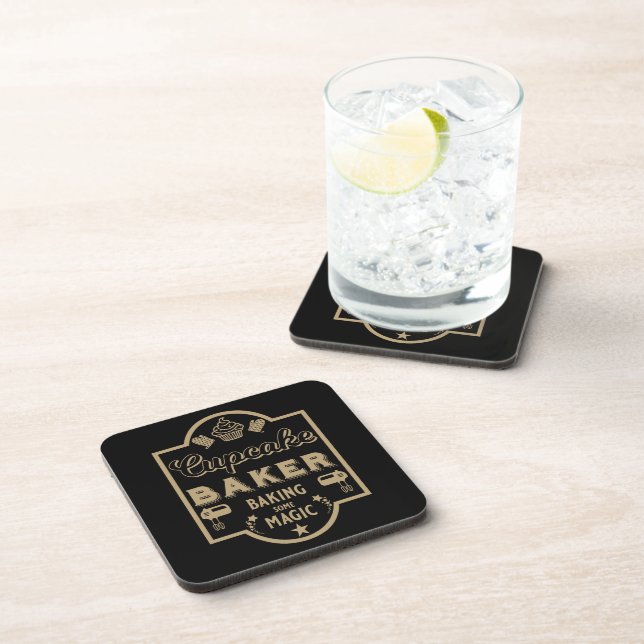 Cupcake Master Baker Coaster (Right Side)