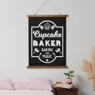 Cupcake Master Baker Hanging Tapestry