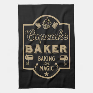 Cupcake Master Baker Kitchen Towel