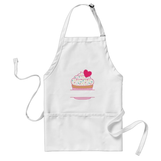 Cupcake Name Drop Standard Apron (Front)