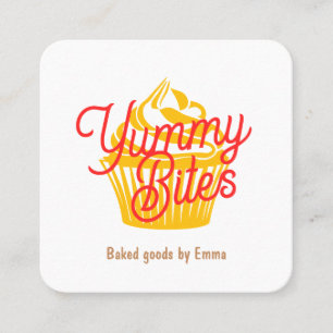 Cupcake or Cookie  Square Business Card