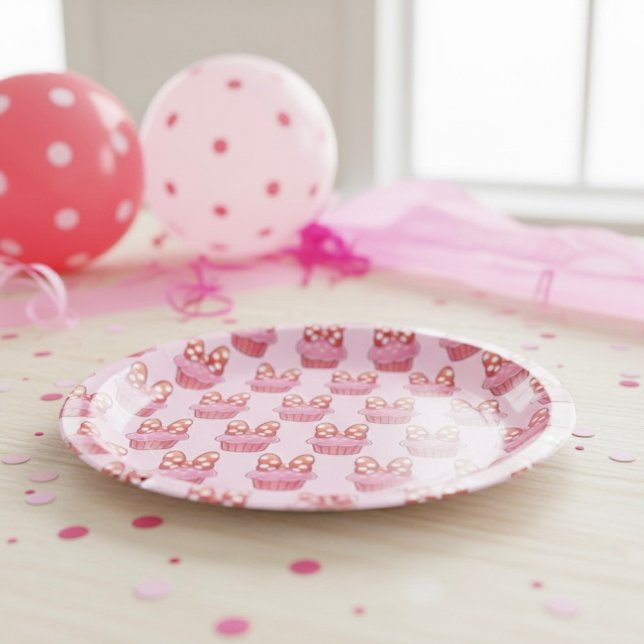 Cupcake Paper Plates (Creator Uploaded)
