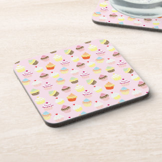Cupcake Party Cork-Backed Coasters
