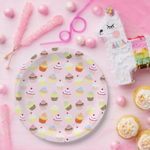 Cupcake Party Paper Plates