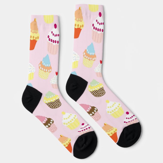 Cupcake Party Socks (Right)