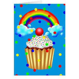 Cupcake Party with Rainbow & Sprinkles