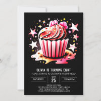 Cupcake Pastel Elegance Muffin Girl Birthday