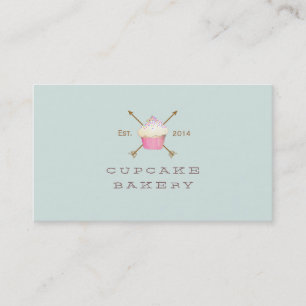 Cupcake Pastry Chef  Simple and Whimsical Business Card
