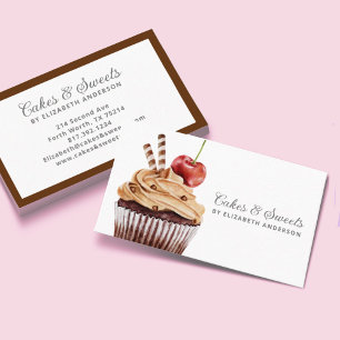 Cupcake Pâtisserie Chef boulangerie Carte de visit
