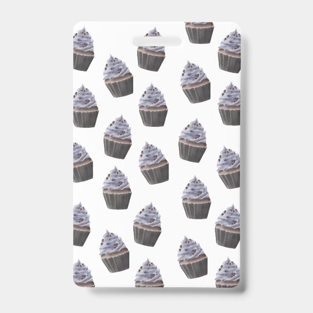 Cupcake Pattern Badge (Front)