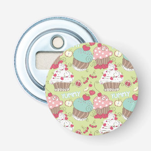 Cupcake pattern bottle opener