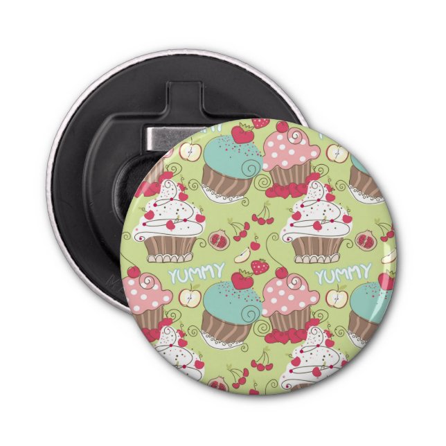 Cupcake pattern bottle opener (Front)