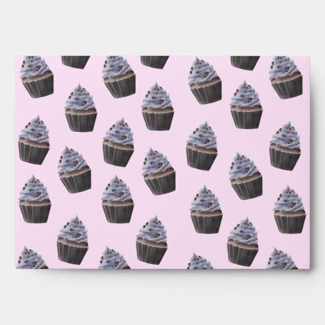 Cupcake Pattern Envelope (Front)