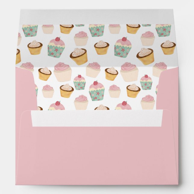 Cupcake Pattern Envelope (Back (Bottom))